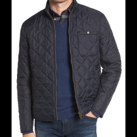 barbour slim fit quilted jacket